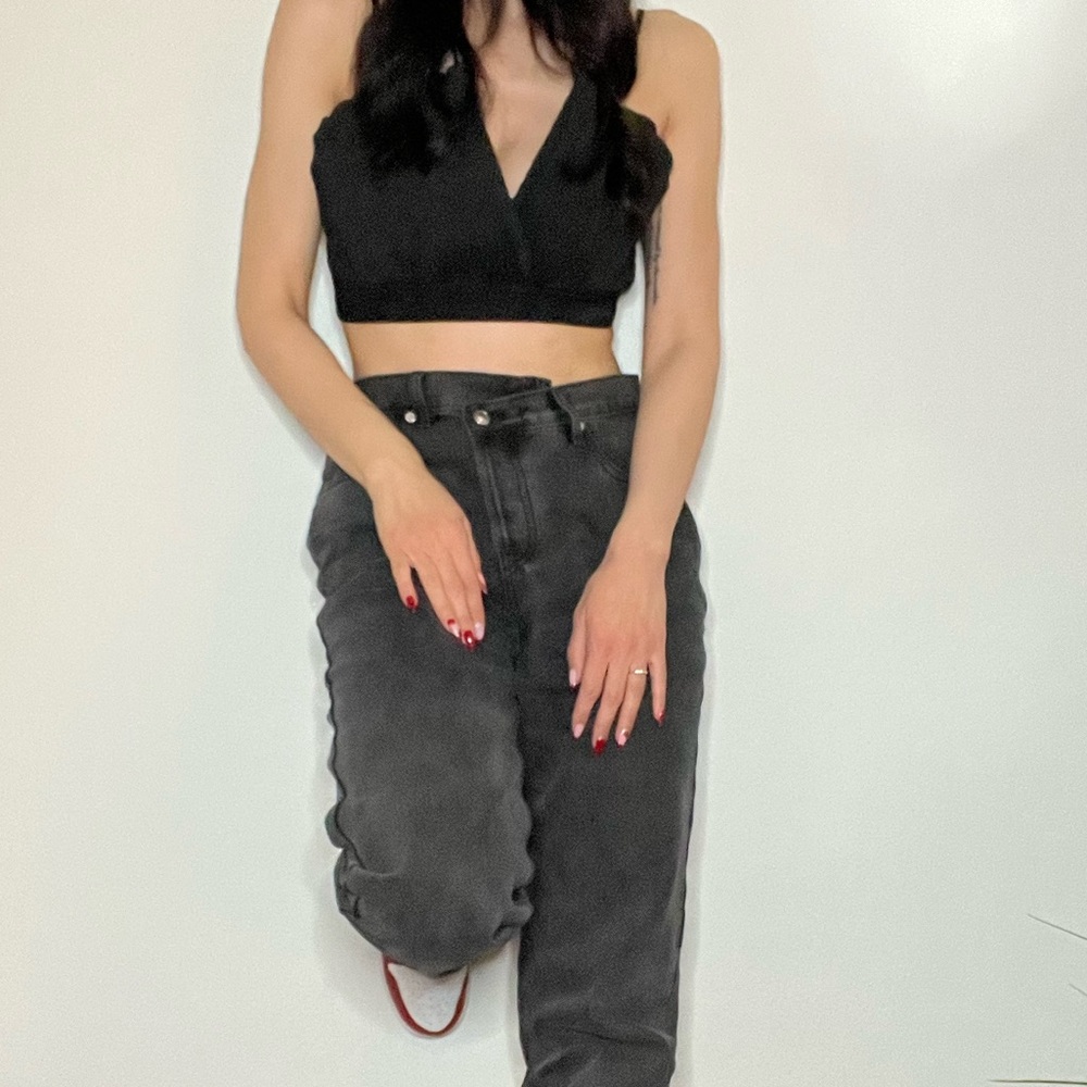 NWT black cropped dressy top, small, great for date night/dinner with the girls